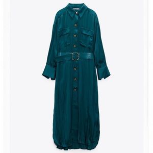 Zara belted oversize dress